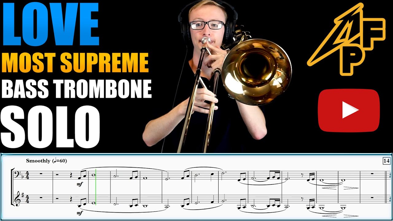 Rich Bass Trombone Tone in Solo 