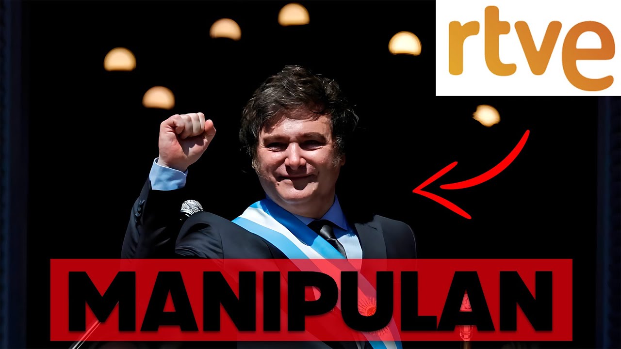 La televisión pública de España manipula los resultados del primer año de Javier Milei