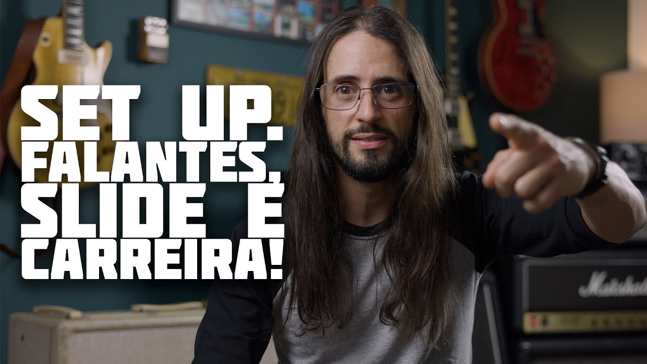 Setup com equipamentos nacionais, uso de falantes diferentes, Slide e Carreira / Spilack Responde 13