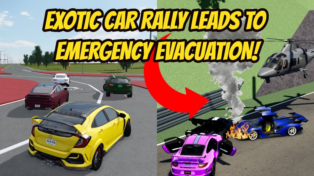 Greenville, Wisc Roblox l Exotic Car Rally EMERGENCY FIRE DE Roleplay