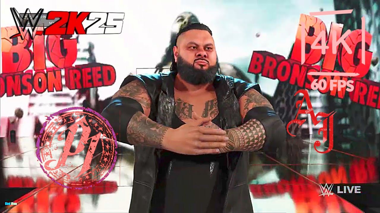 Aj Styles vs Bronson Reed | Wwe 2k25 | The Phenomenol One | Extreme Rules Match |⭐⭐⭐⭐