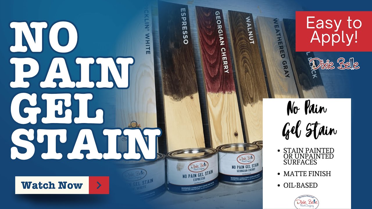 Don't Worry, No Pain Gel Stain is Easy to Apply and Provides Deep Rich Coverage