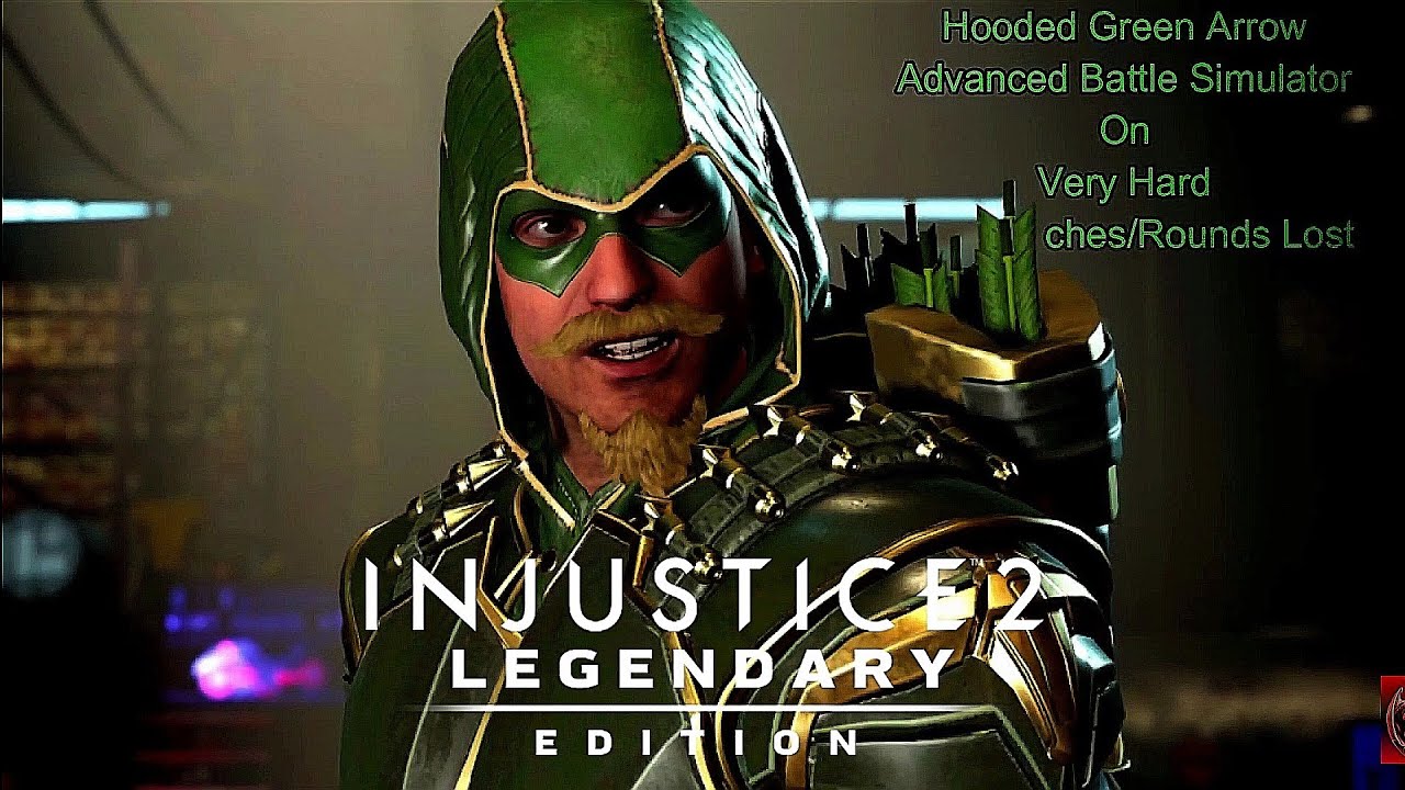 Injustice 2 - Armored Green Arrow Advanced Battle Simulator On Very Hard No Matches Lost/Rounds Lost