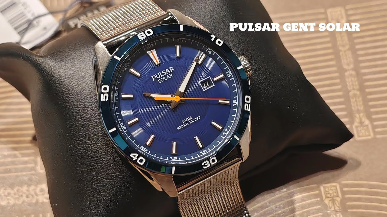 Pulsar Gent Solar Mesh🔥豬柳蛋推介《精工副廠品牌💢PULSAR 大橙針🟠 光動能米蘭帶☀️》快閃優惠HK398😮Tel 91677026 Yen 店長