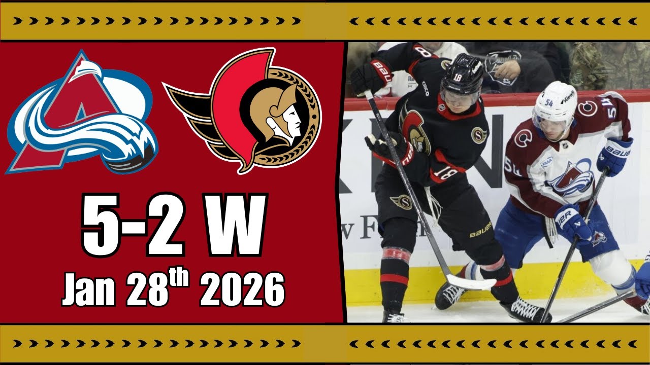 Sens Fan Reaction & Review | Avalanche @ Senators - Jan 28th, 2026 | 5-2 W
