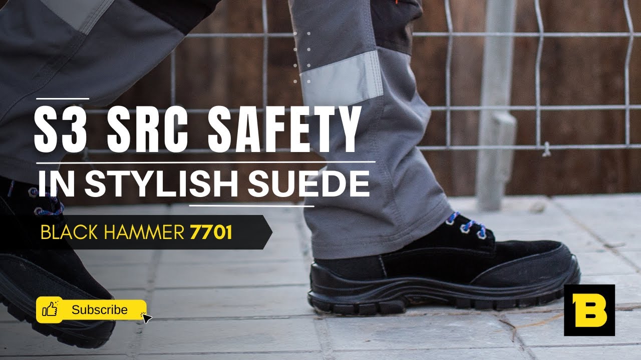 Black Hammer 7701 Suede Safety Boots
