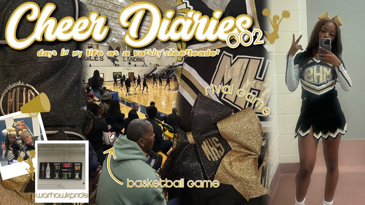 CHEER DIARIES 002: DAYS IN MY LIFE AS A VARSITY CHEERLEADER | practice, rival game + etc |