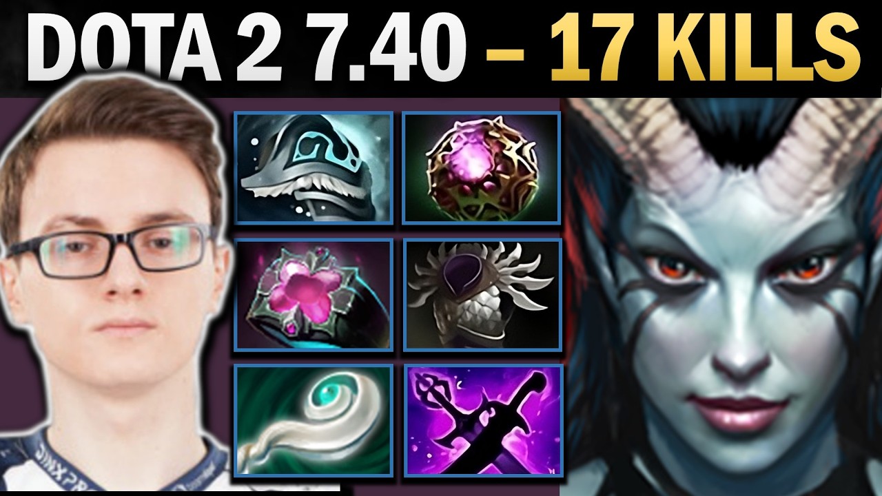 Queen of Pain Pro Mid with Shivas and Euls - Dota 2 Gameplay