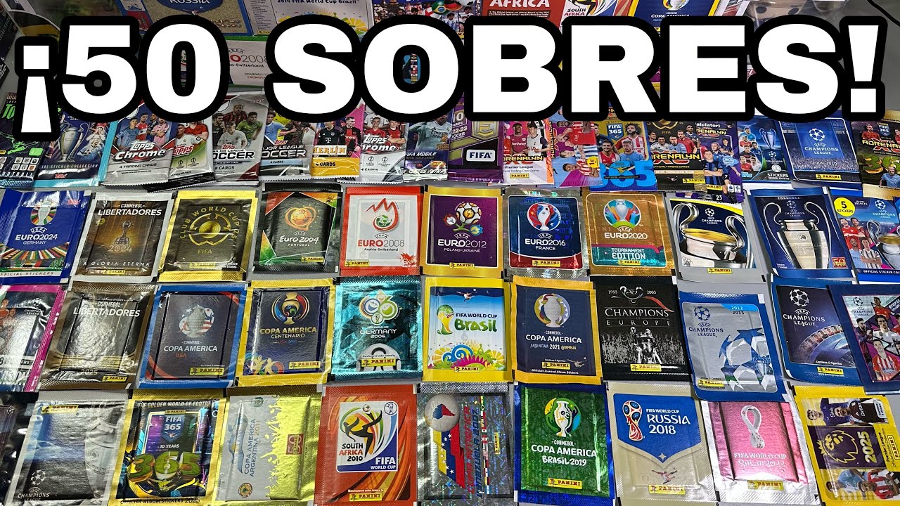 ¡ABRIENDO 50 SOBRES DE DIFERENTES COLECCIONES!