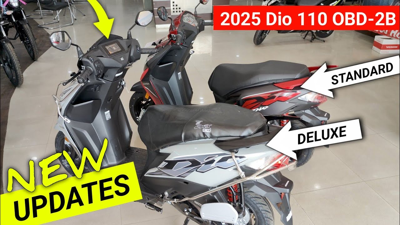🚀Honda Dio 110 New Model 2025 | Honda Dio 110 Standard 2025| Honda Dio 110 Deluxe 2025 | Colours ♥️