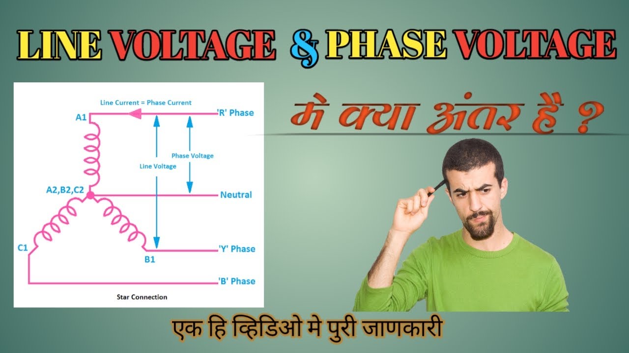 difference between line voltage & phase voltage | line voltage aur phase voltage Kya Hai हिंदी में