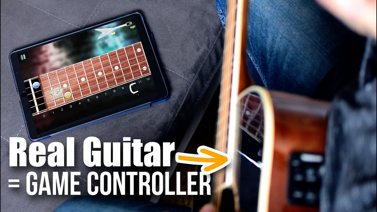Use your real guitar as a game controller - Guitar Blast (iOS Game) - Gameplay