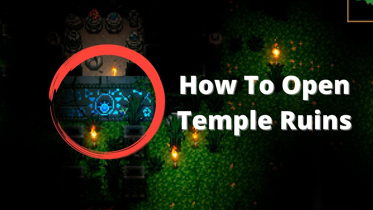 Core Keeper Guide - How To Open Doors In Temple Ruins (Azeos' Wilderness)