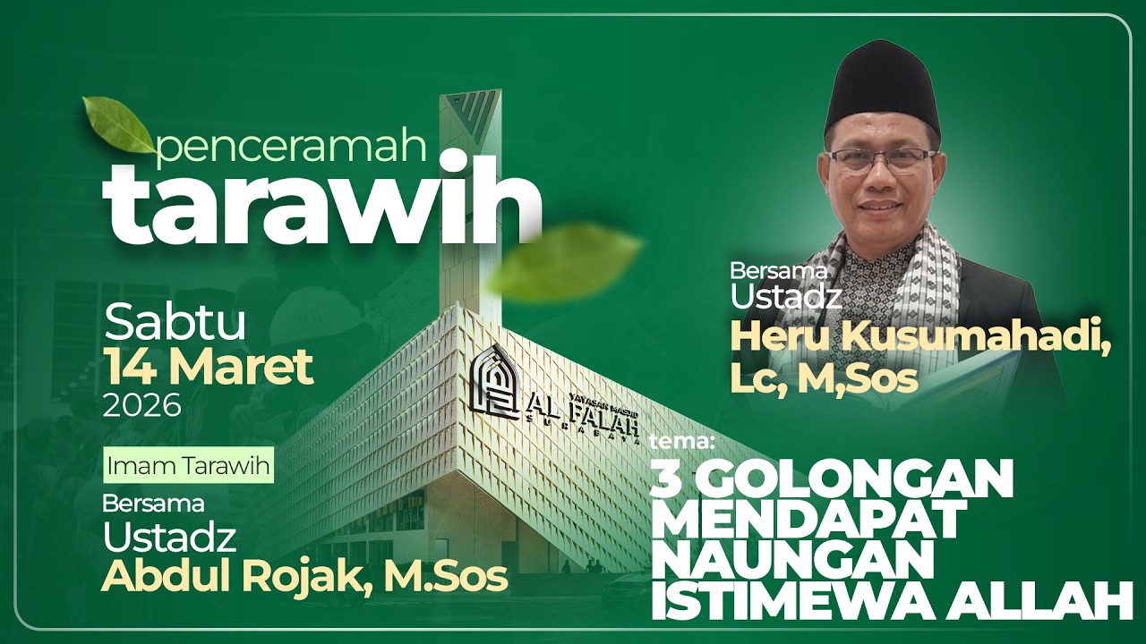 3 GOLONGAN MENDAPAT NAUNGAN ISTIMEWA ALLAH - CERAMAH TARAWIH - Ustadz Drs H. Achmad Zawawi Hamid
