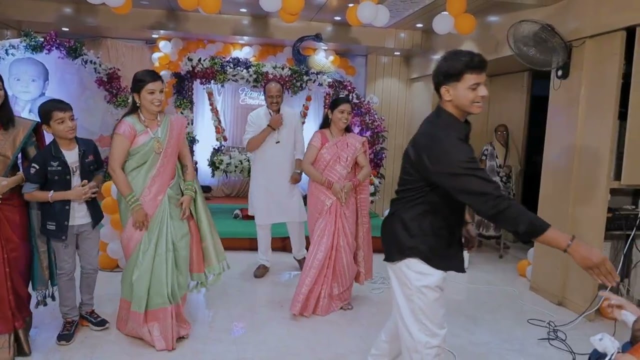 Family dance to welcome our baby boy Raghav❤️😍 #namingceremony #dance