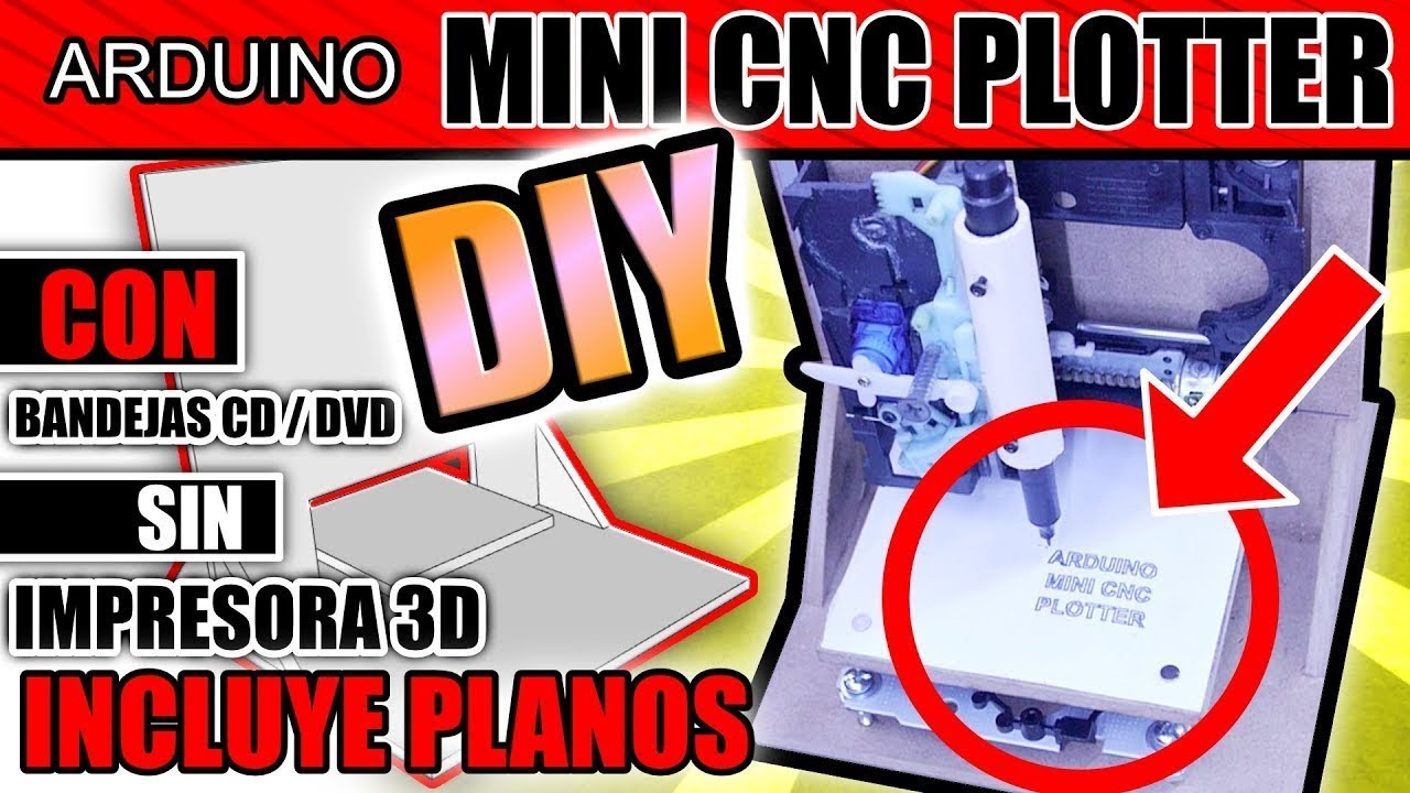 ❗PARTE #2 - HACER UN MINI CNC con bandejas de CD / DVD , explicado paso a paso y sin CNC SHIELD
