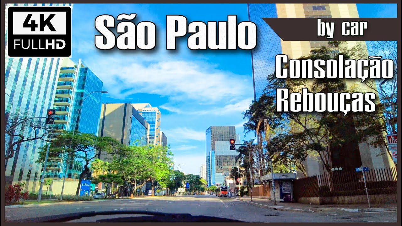 [4K] Dashcam São Paulo City | Rua da Consolacao | Av Reboucas | Av Faria Lima | Sao Paulo drive 4k