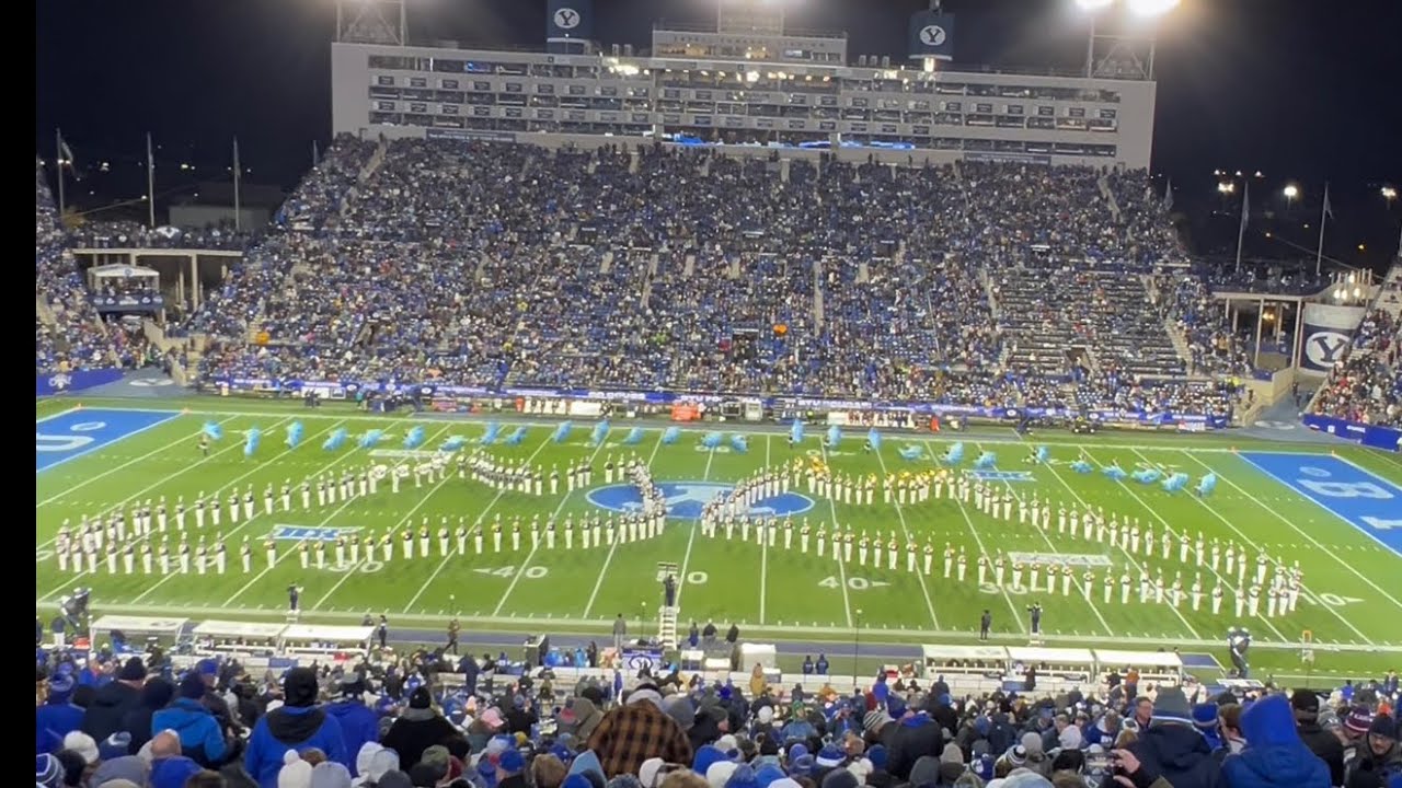 BYU marching band Footloose halftime show