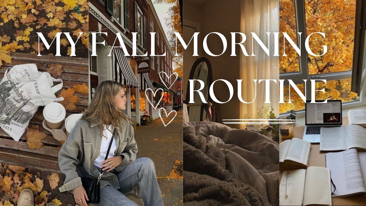 MORNING ROUTINE D'AUTOMNE 2023 - 8H 🍂 productive, fall aesthetic, réaliste, cosy, healthy habits ☕️