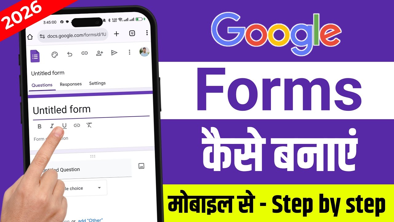 Google Forms Kaise Banaye Mobile Se | How To Create Google Form | Google Form Tutorials (2026)
