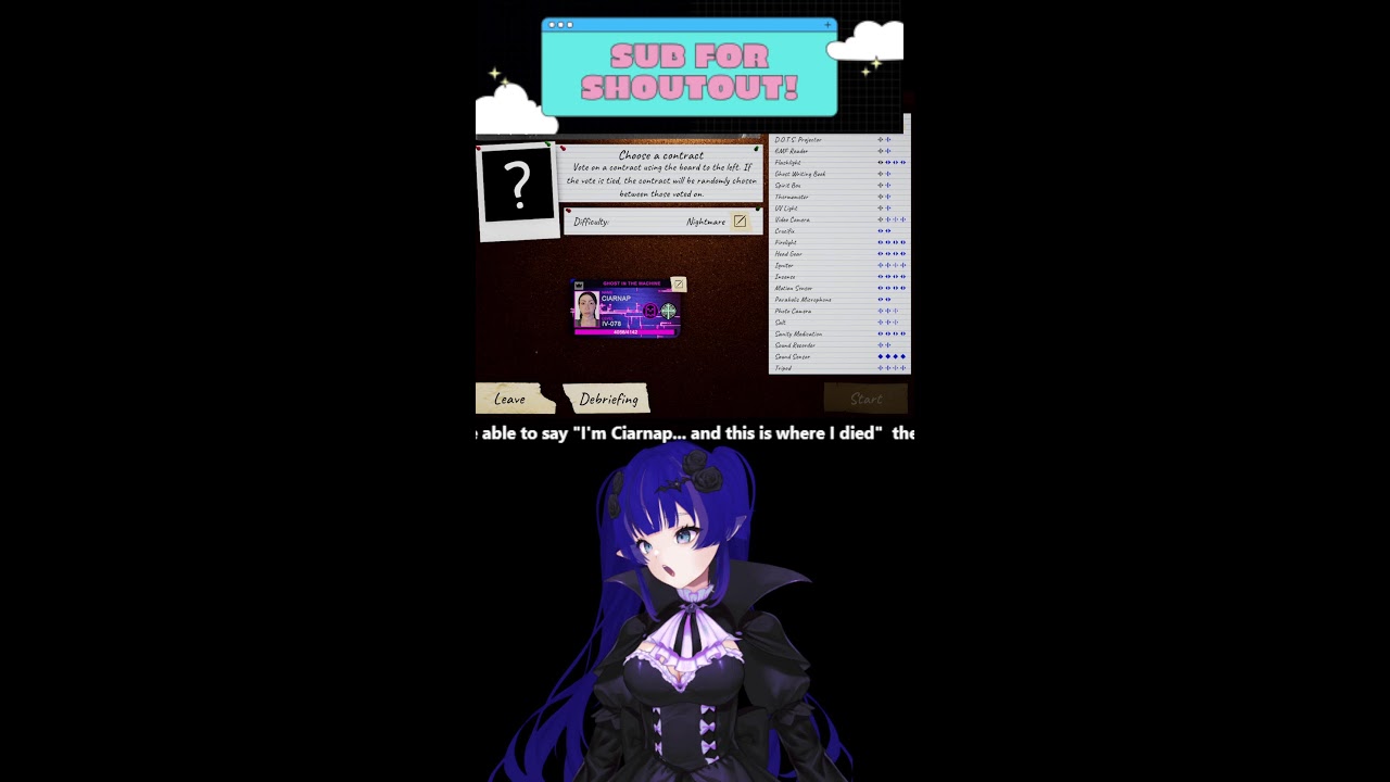 Blue haired british tw@ doing some solo phasmophobia for the first time in AGES!!!