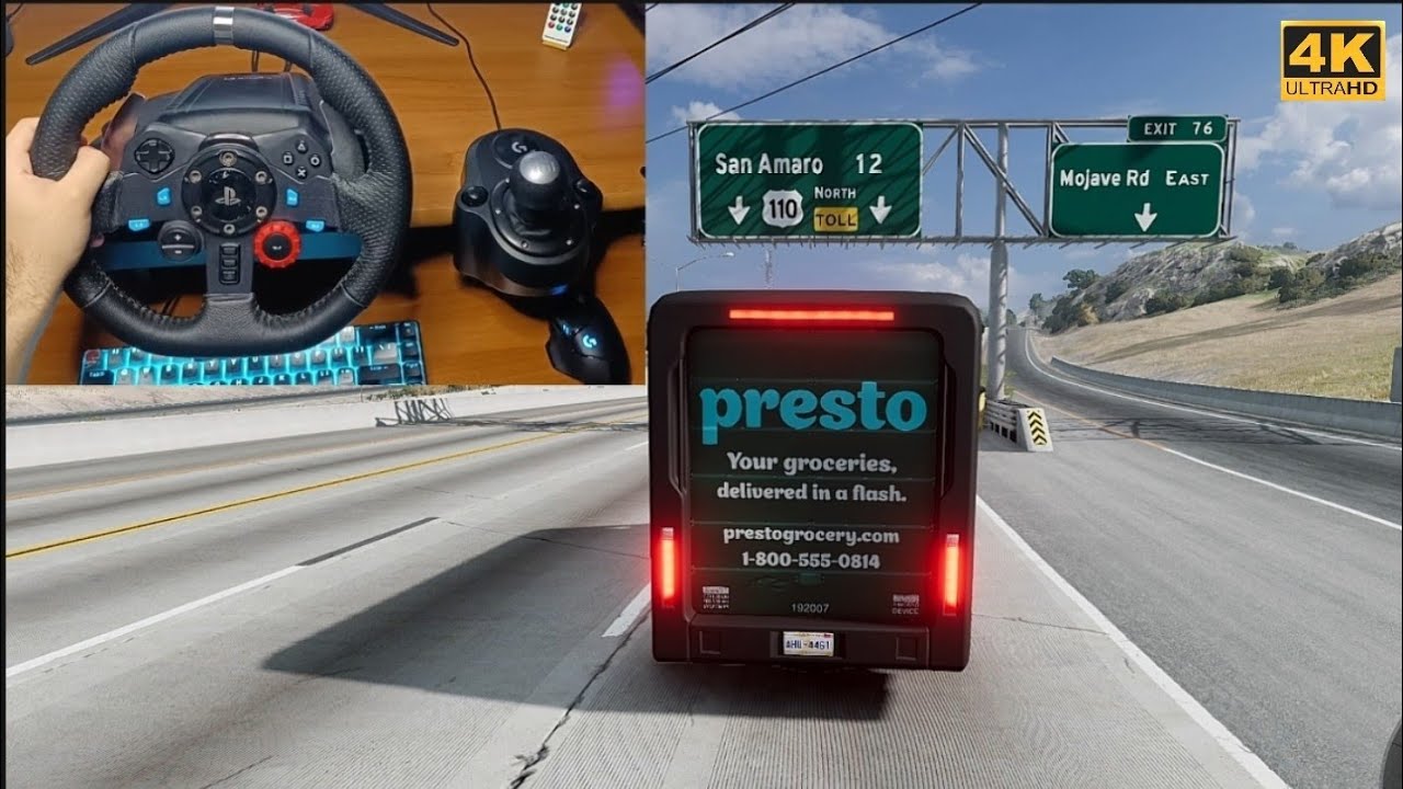 Fruit Delivery Van - Realistic POV Driving & A Day Delivering Fruit 4K | Logitech G29 | BeamNG.drive