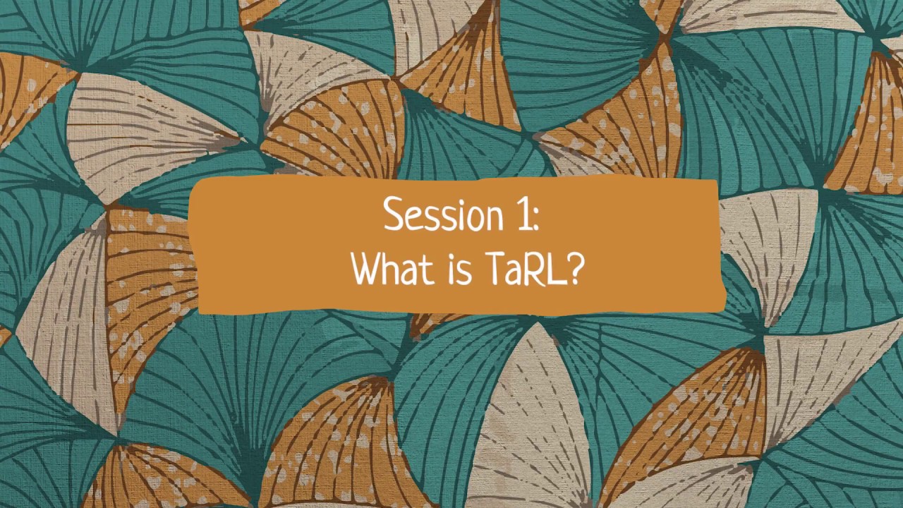 What is TaRL? - Teaching at the Right Level Webinar Series