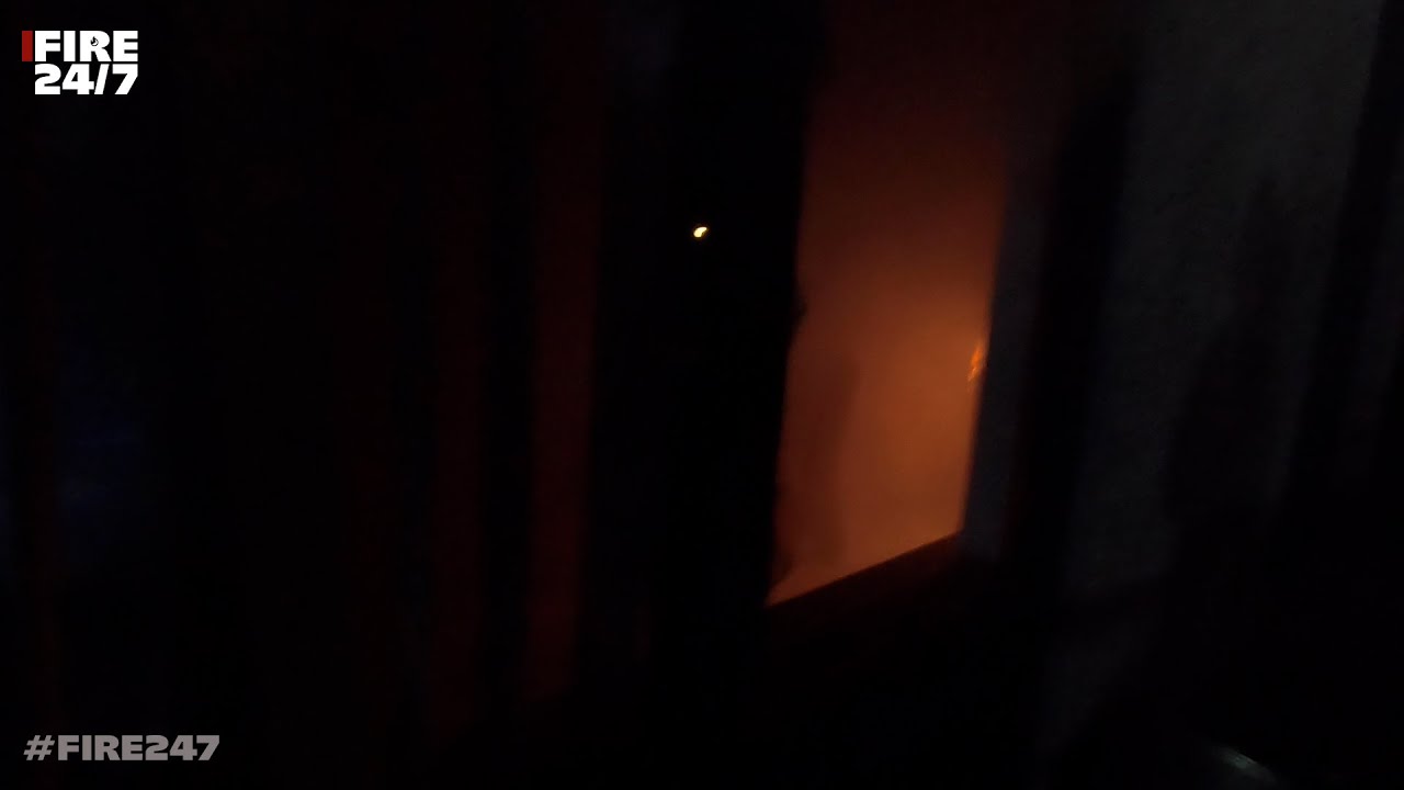 DUTCH FIREFIGHTERS - WAREHOUSE ON FIRE