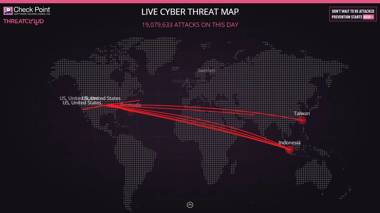 Live Cyber Threat MAP
