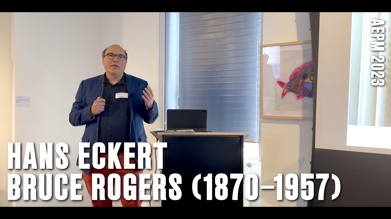 Hans Eckert &ndash; Bruce Rogers (1870&ndash;1957), Typographer and Book Designer