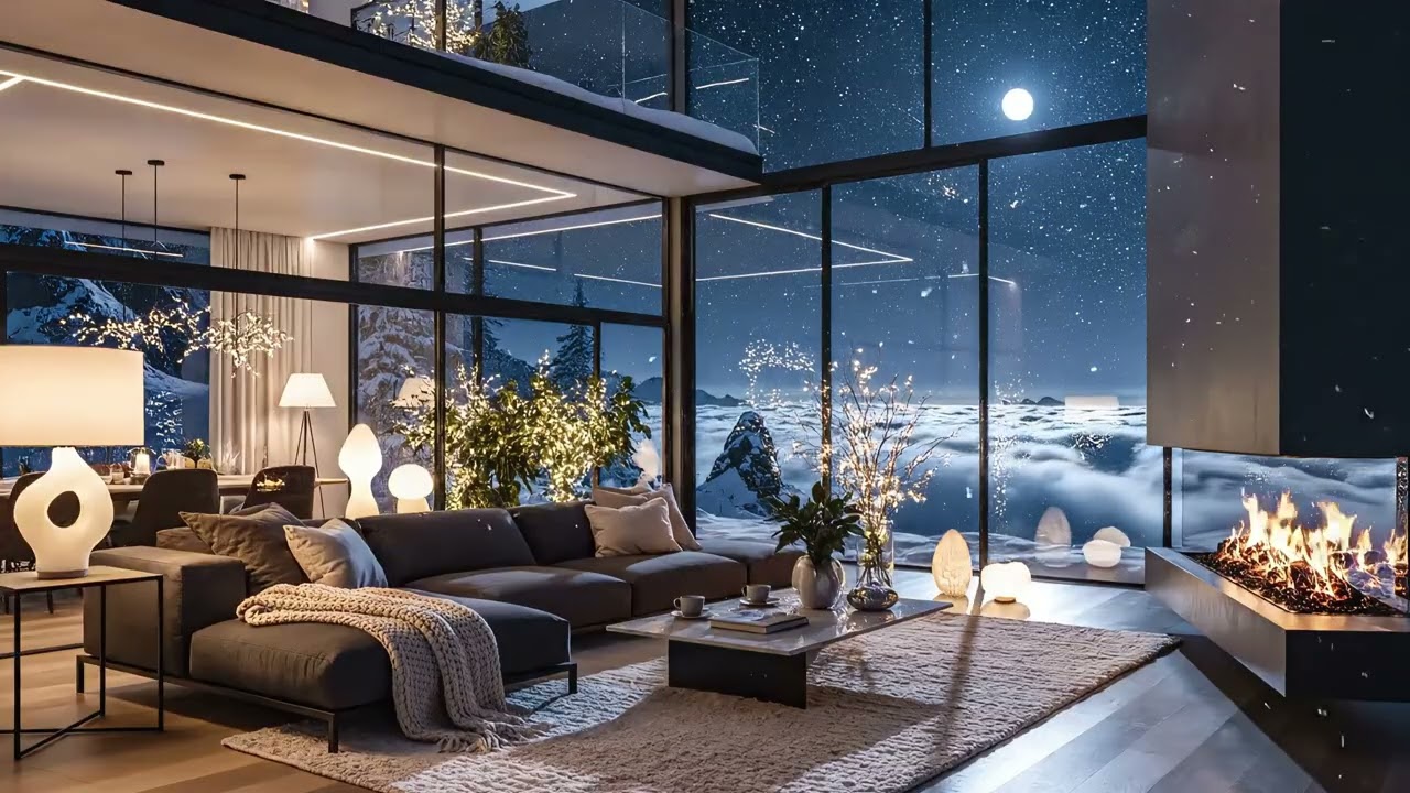 Above the Clouds at Midnight | A Peaceful Glass House Night 🌌