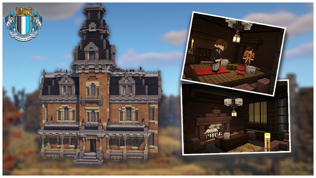 Minecraft : Haunted Second Empire Mansion - Showcase Tour