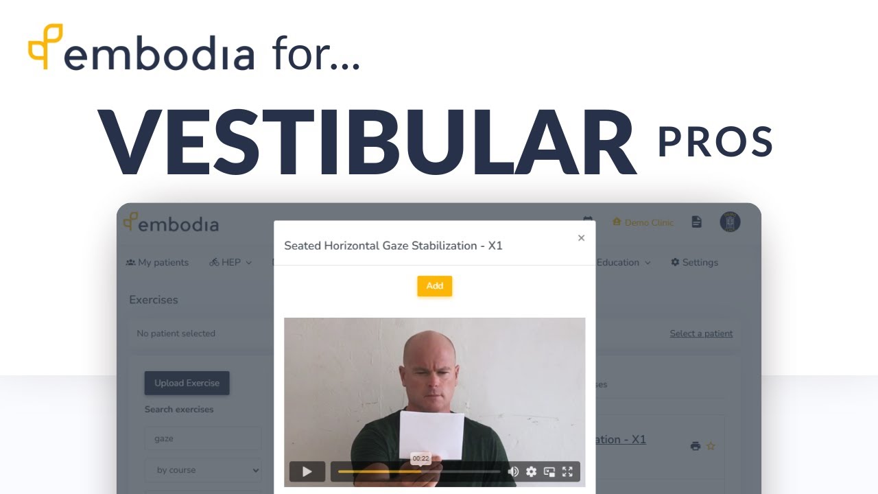 An Introduction to Embodia for Vestibular Rehab Pros