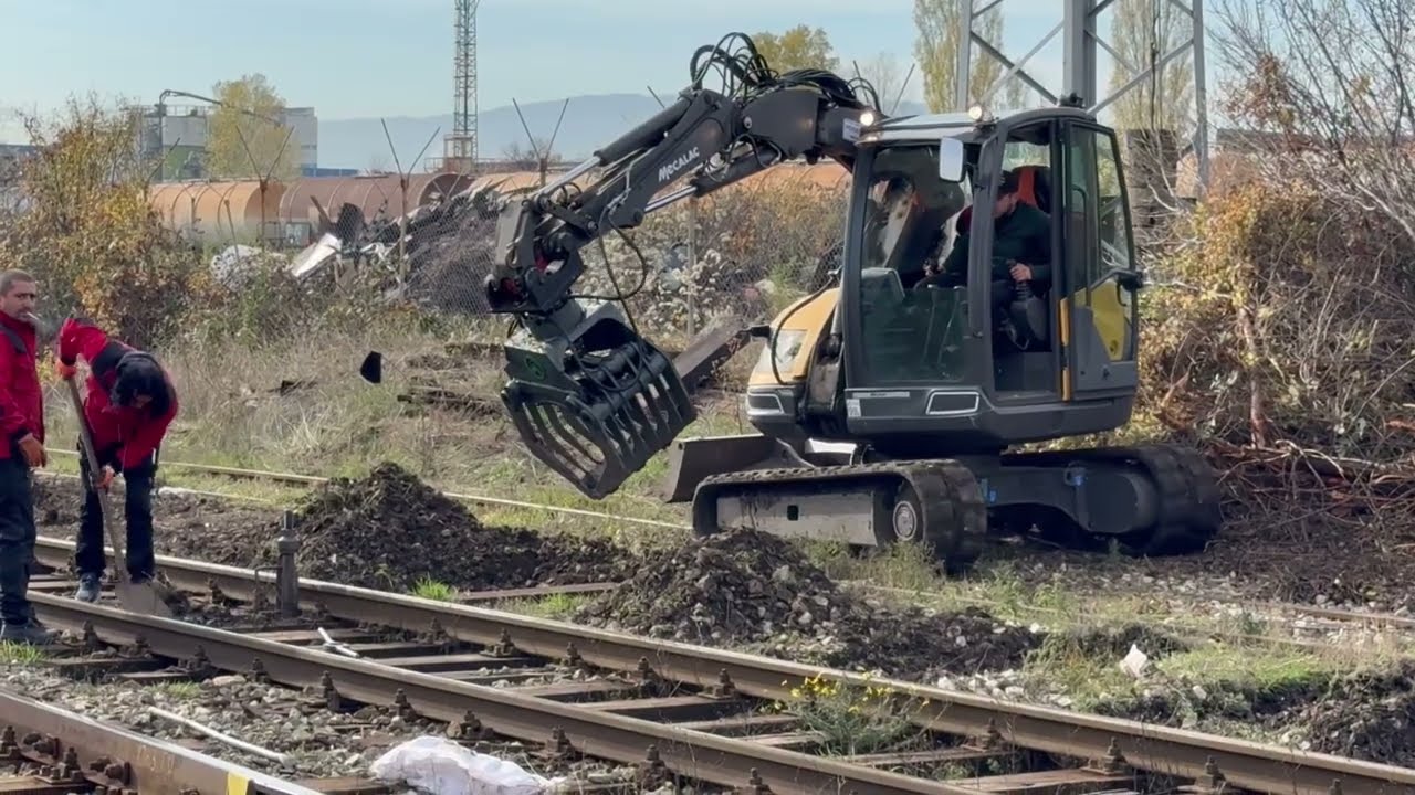 🏗️🛤️Машинна смяна на траверси (Machine replacement of sleepers)