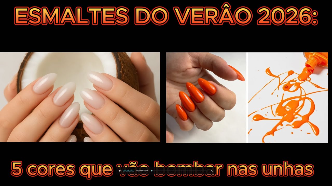 DICAS: Esmaltes do ver&atilde;o 2026 5 cores que v&atilde;o bombar nas unhas