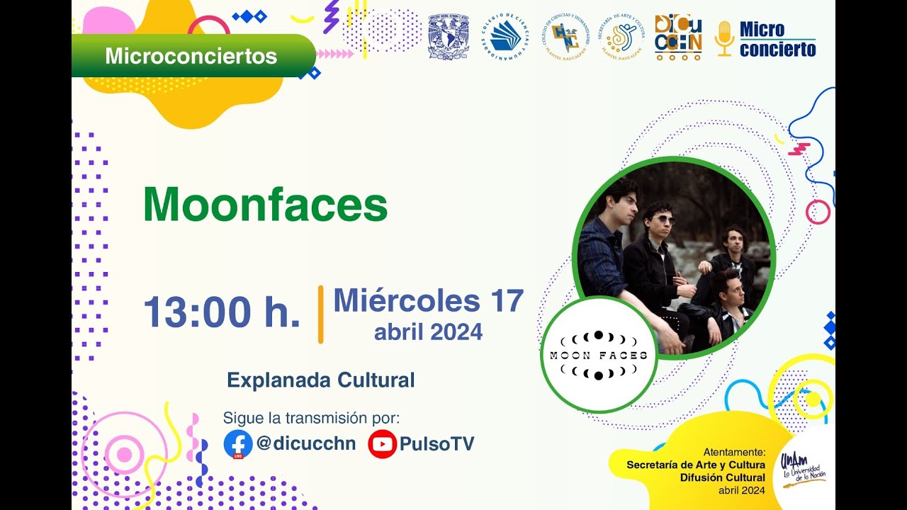 #MicroConciertos presenta a Moon Faces en vivo desde el CCH Naucalpan