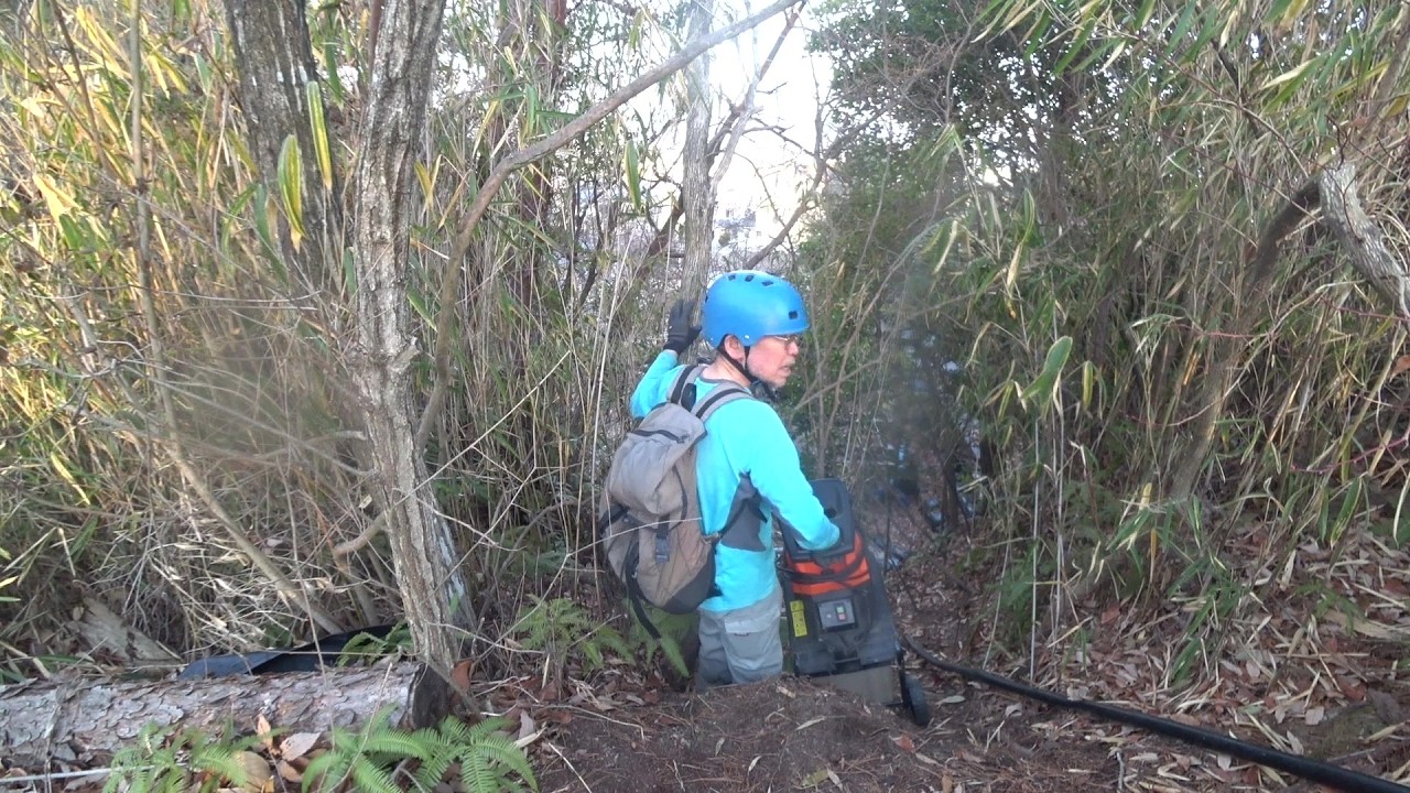 Nature Wonderland; bringing the shredder down and checking the ditch for leaves 20260214