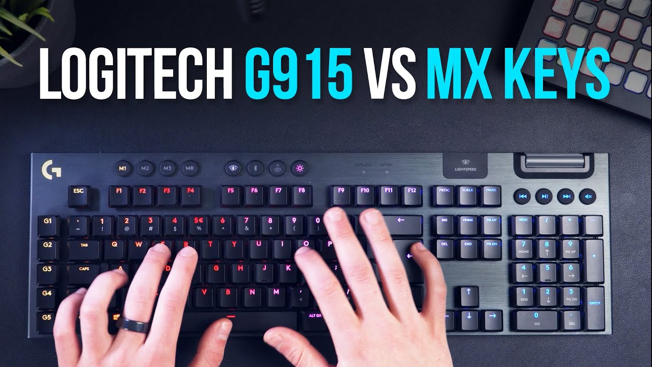 Logitech G915 vs. Logitech MX Keys | Sound Test Comparison