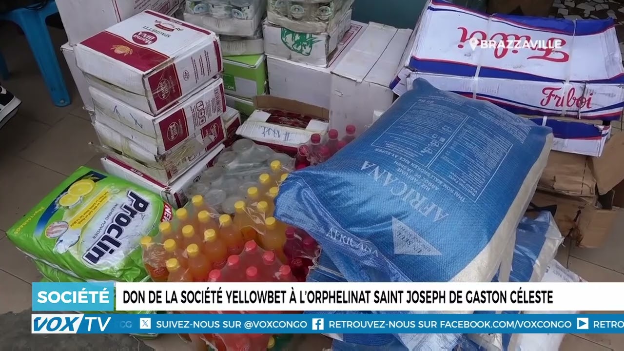 Don de la societe Yellowbet a l'orphelinat St Joseph