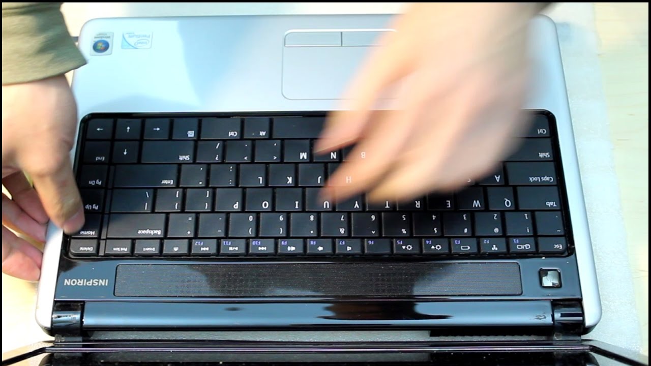 Dell Inspiron 1440 laptop disassembly - remove motherboard/hard drive/ram/screen bezel etc...