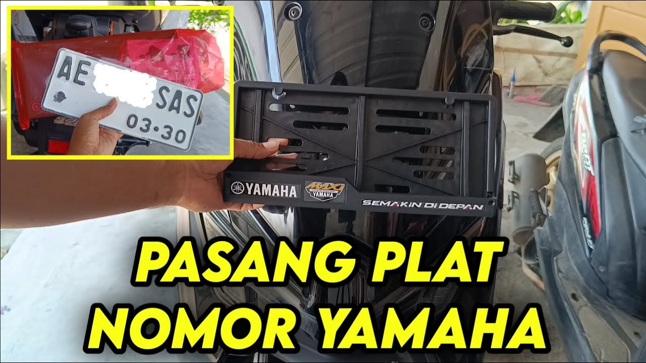 Cara memasang wadah plat nomor Yamaha NMAX NEO
