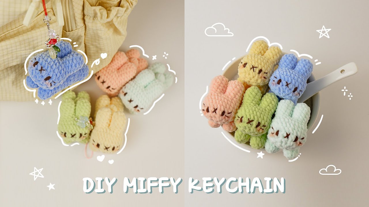✨Mitty crochet  Amigurumi  keychain✨ | Obsolute beginner friendly ｜Astep by step Tutorialt