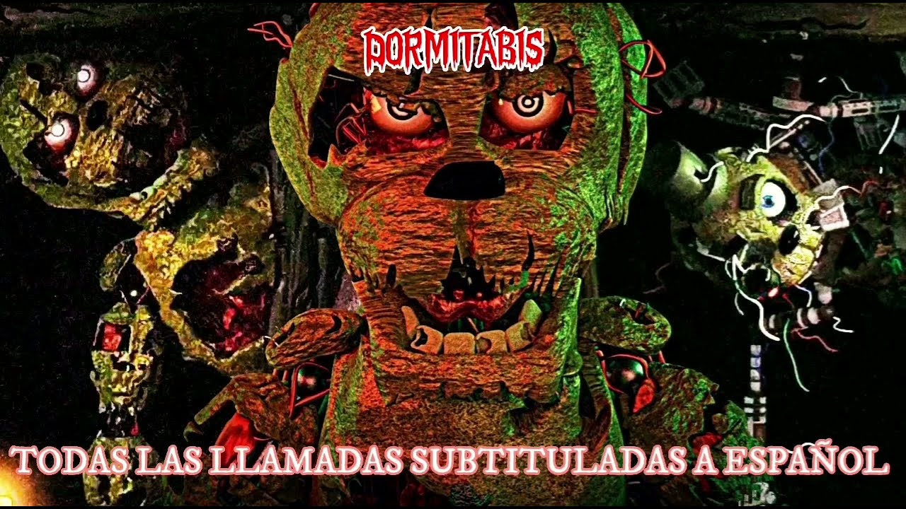 DORMITABIS (Fnaf Fan Game) | Todas las llamadas subtituladas a español
