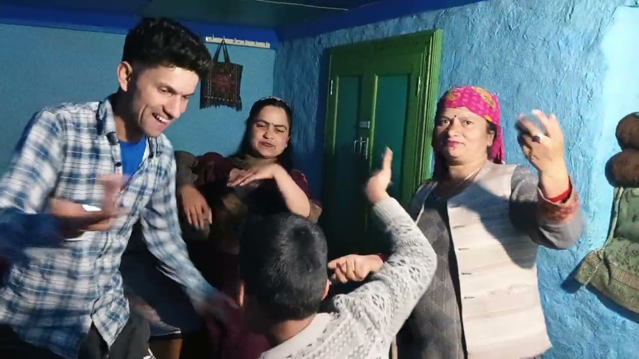 Birthday celebration 04 MARCH pahari song with dance 