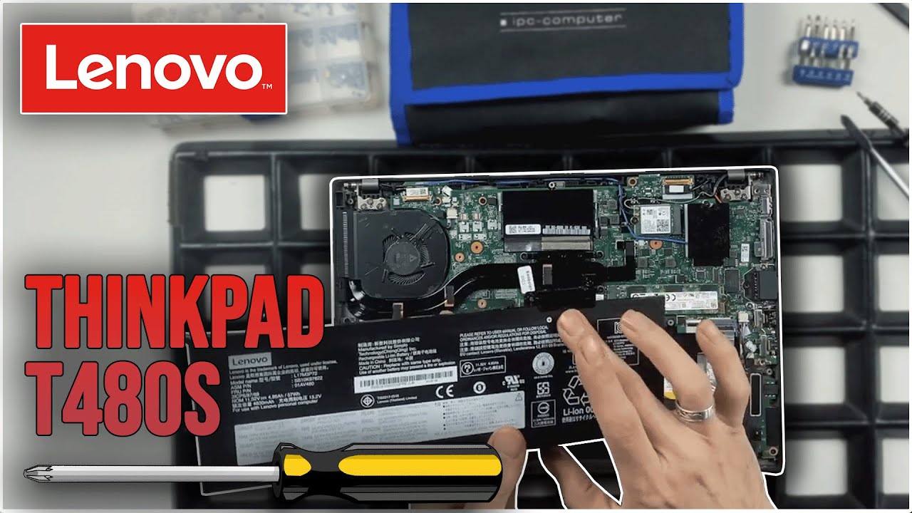 Lenovo ThinkPad T480s von Innen - RAM, SSD, Akku, Lüfter wechseln