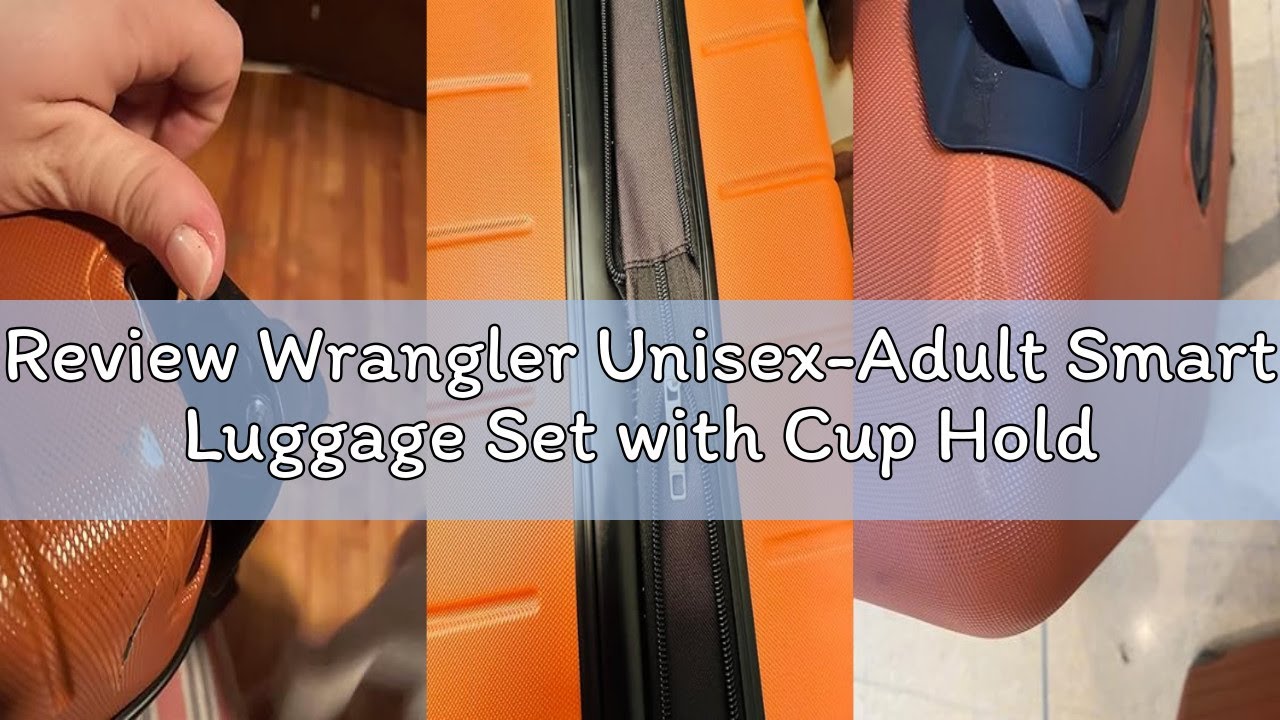 Review Wrangler Unisex-Adult Smart Luggage Set with Cup Holder and USB Port Luggage Set
