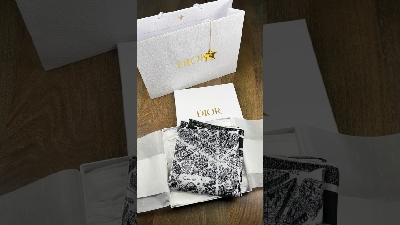 Unboxing Dior's Plan de Paris Scarf