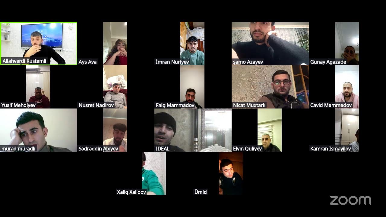 Allahverdi Rustemli Zoom Toplantısı