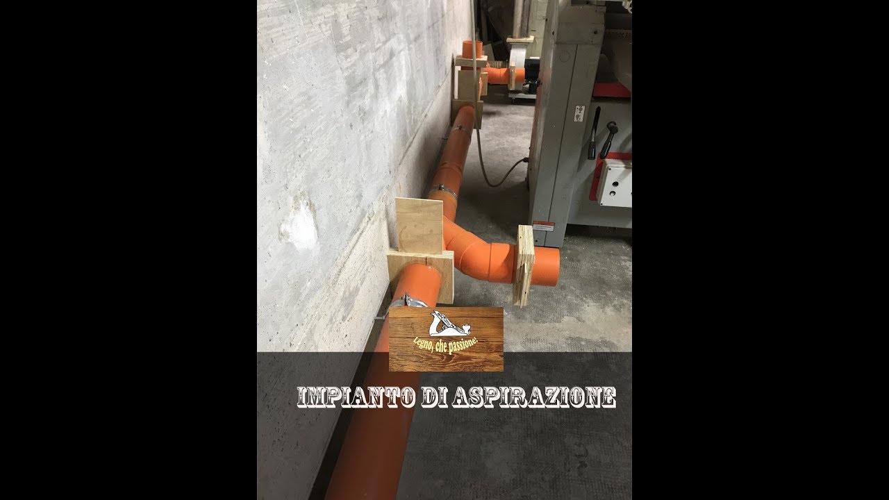 Impianto di aspirazione per trucioli - dust collection system