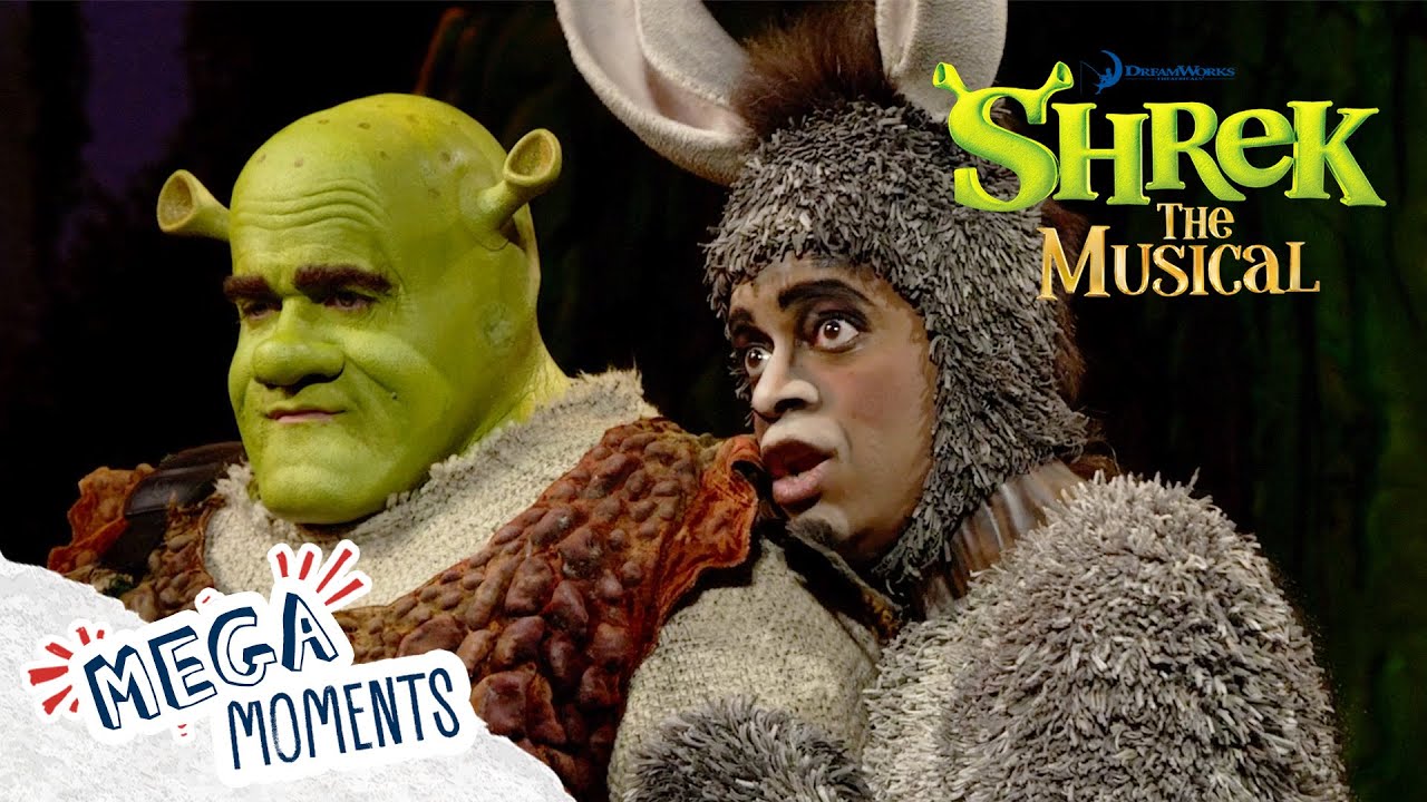 Shrek and Donkey's Adventure! |  Shrek The Musical | Extended Preview | Movie Moments | Mega Moments